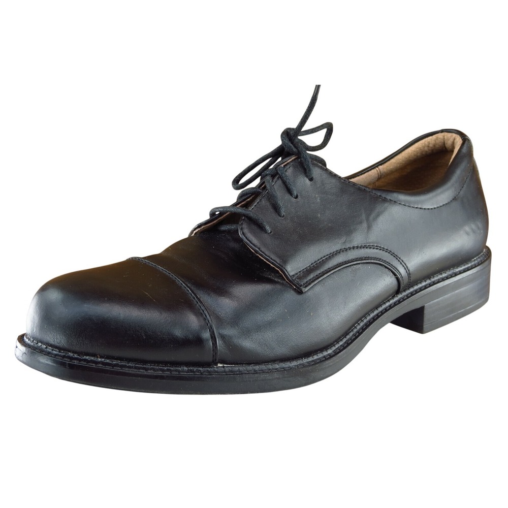 Dexter Men's Derby Oxfords Size 10.5 Black Leather‎ Dress Shoe Classic Comfort